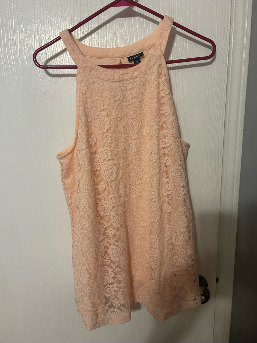 torrid Peach Lace Halter Blouse
